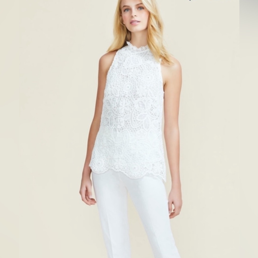 Pearl By Lele Rose Lace Top